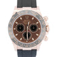 2023 PAPERS Rolex Daytona CHOCOLATE Brown 18K Rose Gold OYSTERFLEX 116515 LN BOX