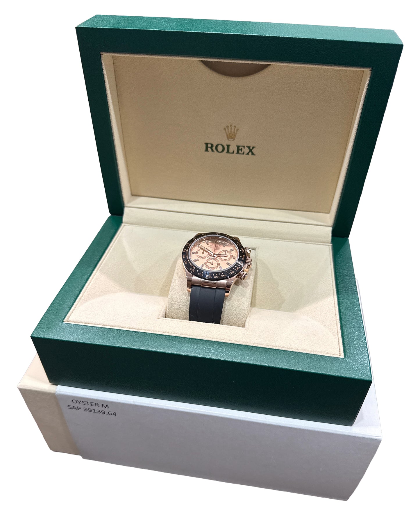 Rolex Daytona Cosmograph Oysterflex SUNDUST DIAMOND 18K Gold 40mm 116515 BOX