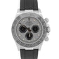 Rolex Daytona SILVER GHOST 18K White Gold OYSTERFLEX Rubber 40mm 116519 LN BOX