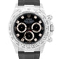 Rolex Daytona Cosmograph BLACK DIAMOND 18K White Gold RUBBER 40mm Watch 116519
