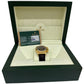 PAPERS Rolex Daytona Cosmograph BLUE RACING 18K Yellow Gold Leather 116518 BOX
