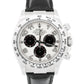Rolex Daytona Cosmograph PANDA RACING 18K White Gold Leather 40mm Watch 116519