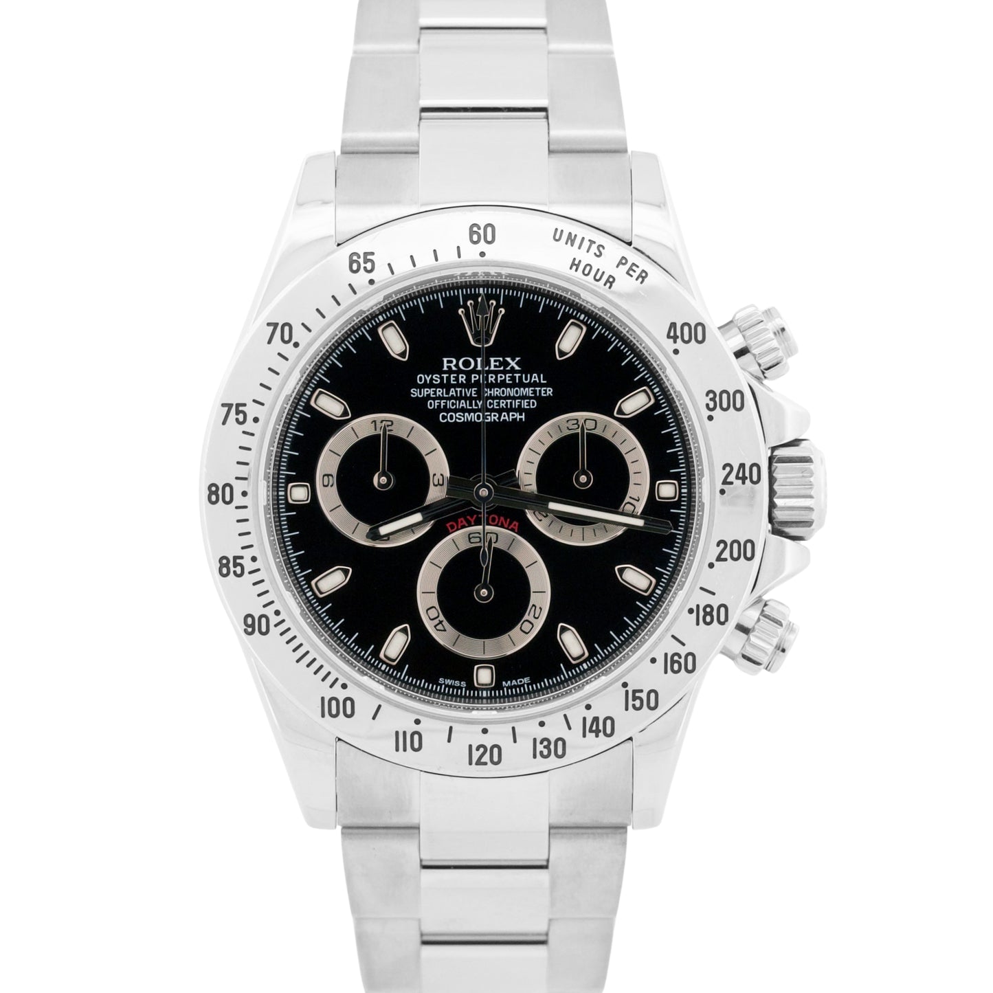 2014 PAPERS Rolex Daytona Cosmograph BLACK Steel BLUE LUME 40mm 116520 Watch BOX