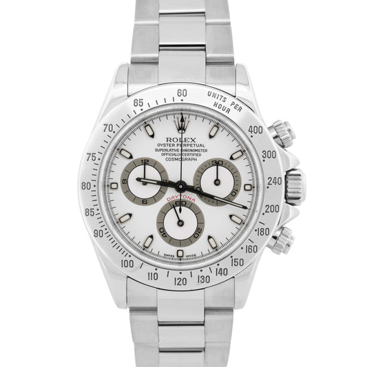2021 RSC Rolex Daytona Cosmograph WHITE Panda Stainless Steel 40mm 116520 BOX