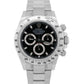 Unpolished Rolex Daytona Cosmograph 116520 Black Steel Stickered 40mm Box Papers