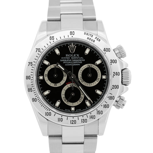 2022 RSC Rolex Daytona Cosmograph BLACK 40mm Stainless REHAUT 116520 Watch BOX