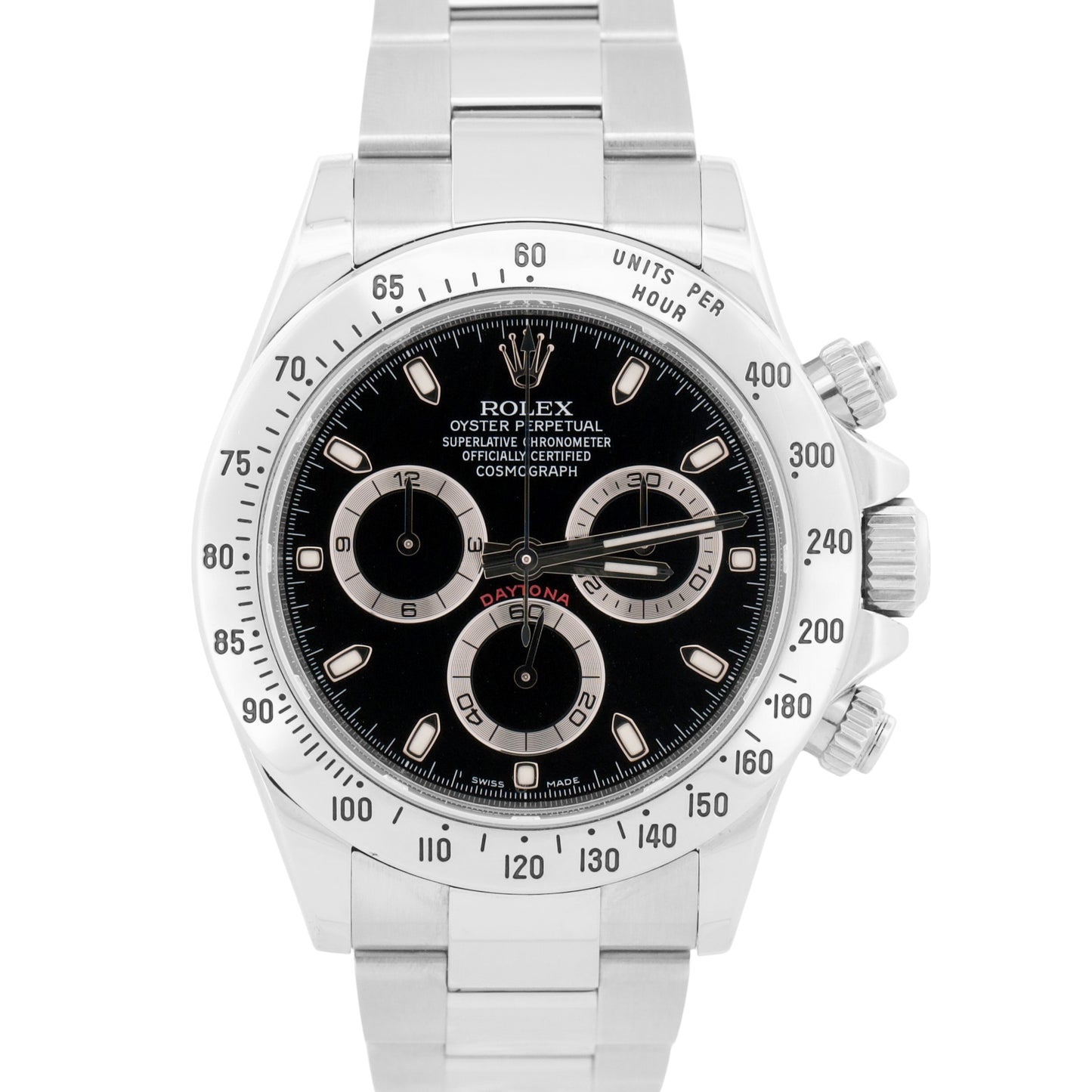 Rolex Daytona Cosmograph BLACK Stainless Steel RANDOM SERIAL 40mm 116520 Watch
