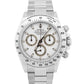 2005 PAPERS Rolex Daytona Cosmograph WHITE Stainless Steel 40mm Watch 116520 BOX