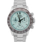 Rolex Daytona Cosmograph 116520 Glacier Blue Baguette Diamond Steel 40mm Watch