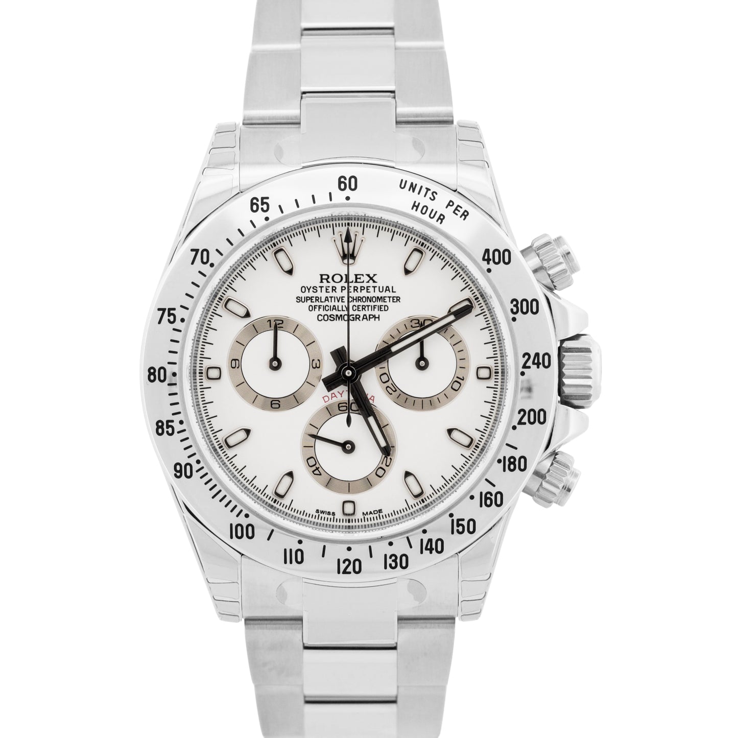 NOS STICKERED 2020 PAPERS Rolex Daytona Cosmograph WHITE Steel 40mm 116520 BOX