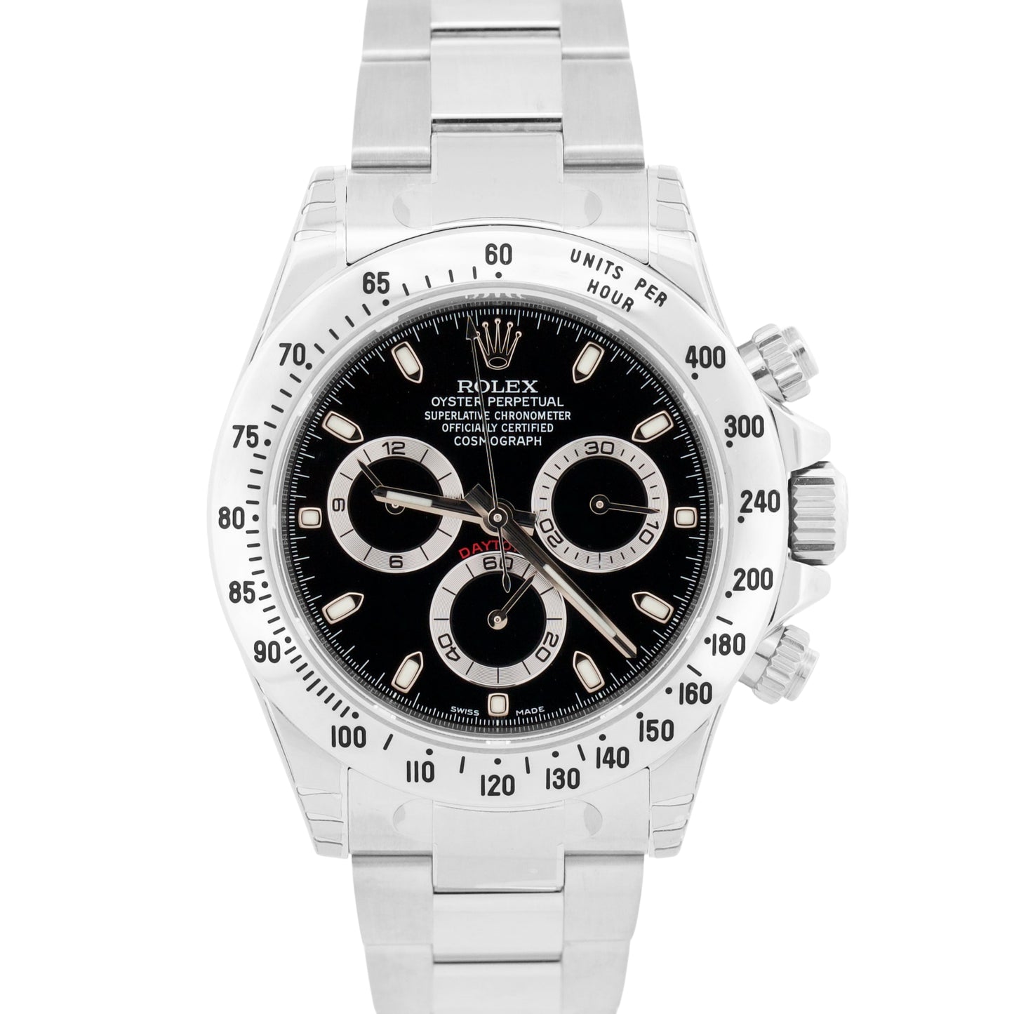 NEW 2020 STICKERED PAPERS Rolex Daytona Cosmograph Black Steel NOS 116520 BOX