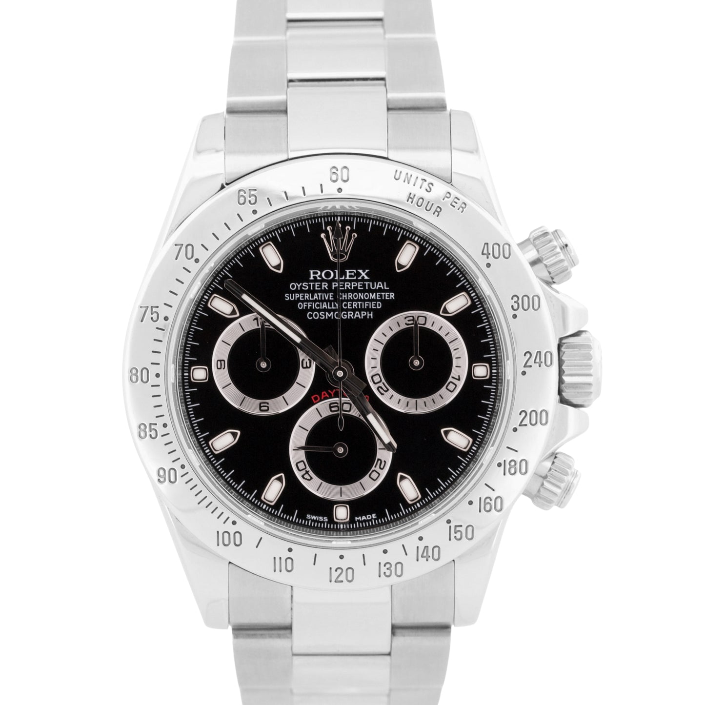 Rolex Daytona Cosmograph Black RANDOM SERIAL Stainless Steel 40mm Watch 116520