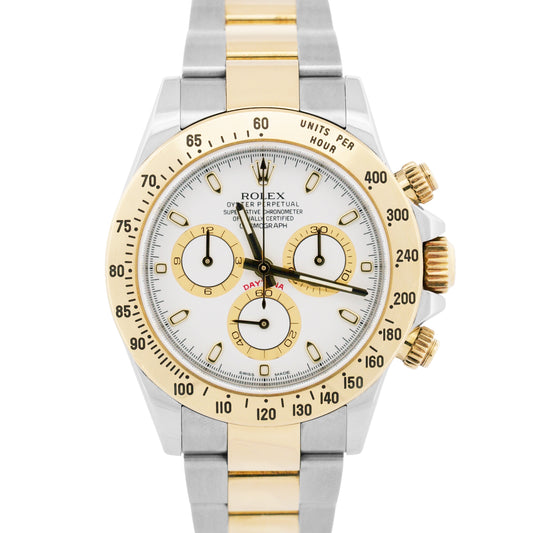 2013 PAPERS Rolex Daytona Cosmograph WHITE 18K Gold Steel RANDOMIZED 116523 BOX