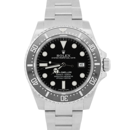 NOS STICKERED PAPERS Rolex Sea-Dweller 4000 SD4K 40mm Ceramic Steel 116600 BOX