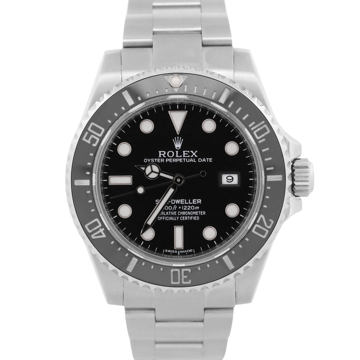 2021 RSC Rolex Sea-Dweller 116600 Black 40mm Ceramic Steel SD4K Watch Box Papers