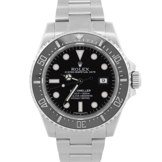 2021 RSC Rolex Sea-Dweller 116600 Black 40mm Ceramic Steel SD4K Watch Box Papers