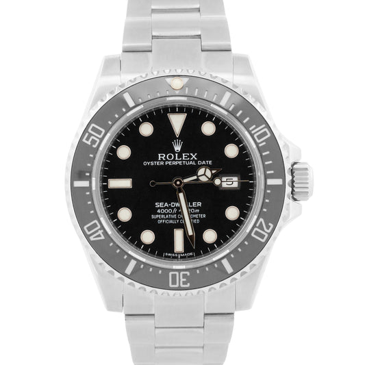2015 Rolex Sea-Dweller 116600 'SD4K' Black Stainless Steel 40mm Watch Box Papers