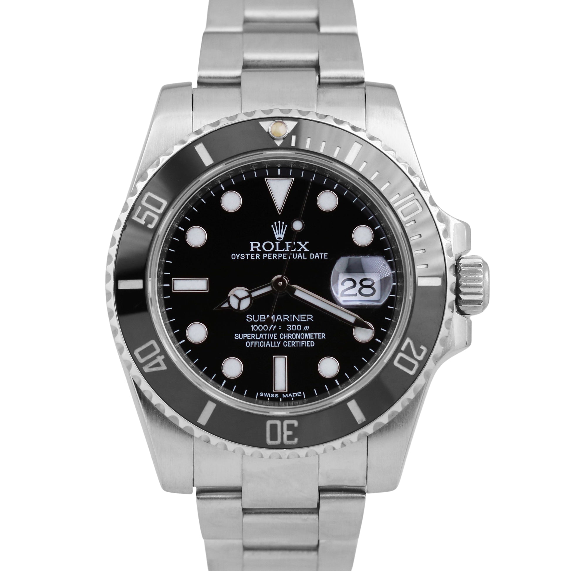 Mens Rolex Submariner - Black Date Dial Watch - 116610LN - 2016