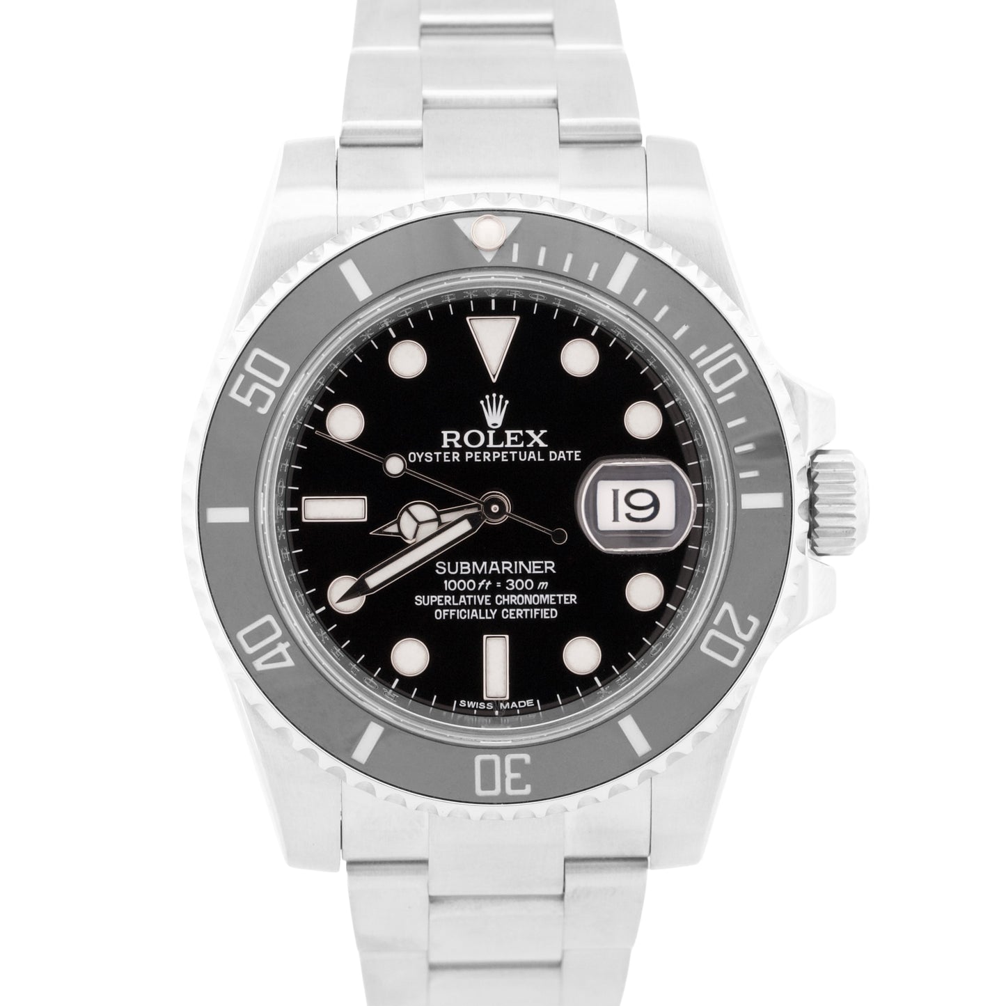 2022 RSC PAPERS Rolex Submariner Date BLACK Steel Ceramic 40mm 116610 LN BOX