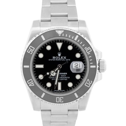 2024 RSC Rolex Submariner Date BLACK Ceramic Steel 40mm 116610 LN Watch BOX