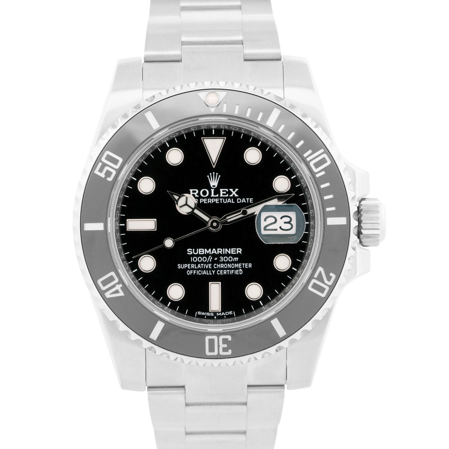 MINT 2019 PAPERS Rolex Submariner Date BLACK Stainless Steel 40mm 116610 LN BOX