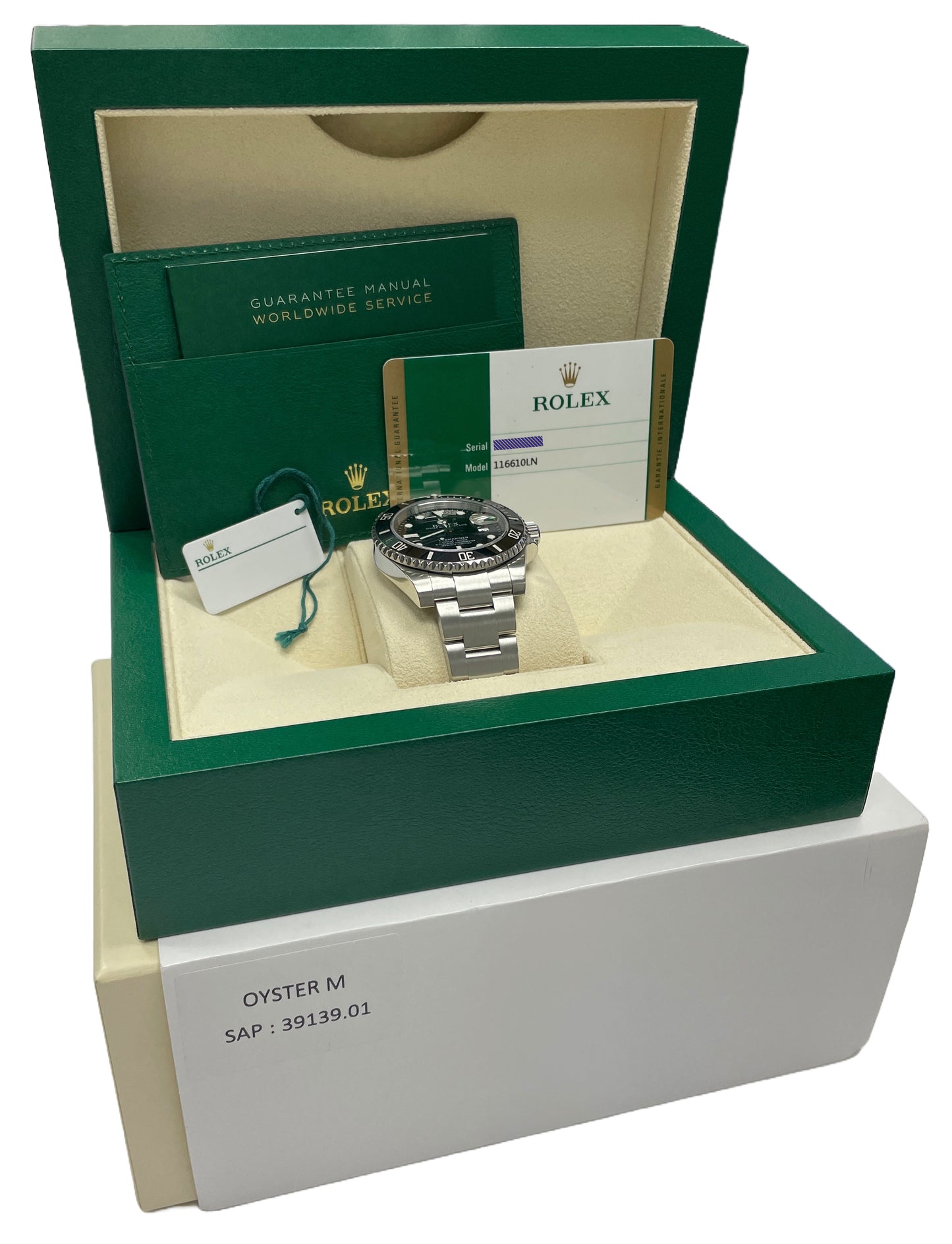 MINT PAPERS Rolex Submariner Date Steel BLACK Ceramic 40mm 116610 LN Watch BOX