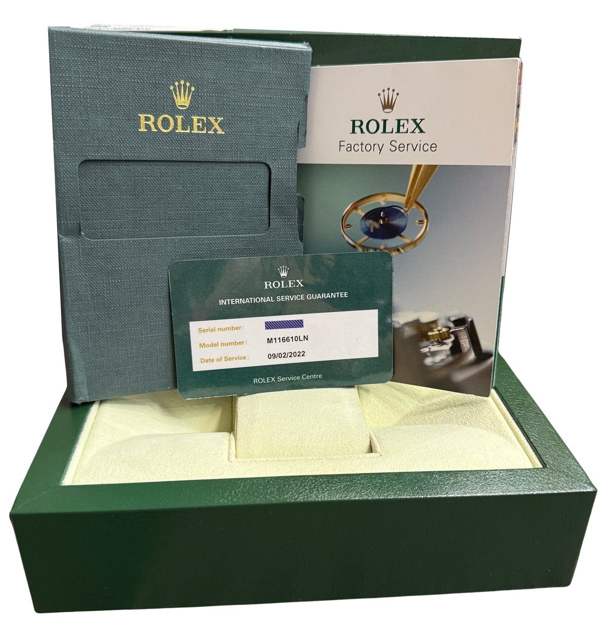 2022 RSC Rolex Submariner Date 116610 LN Black Stainless Steel 40mm Watch Box