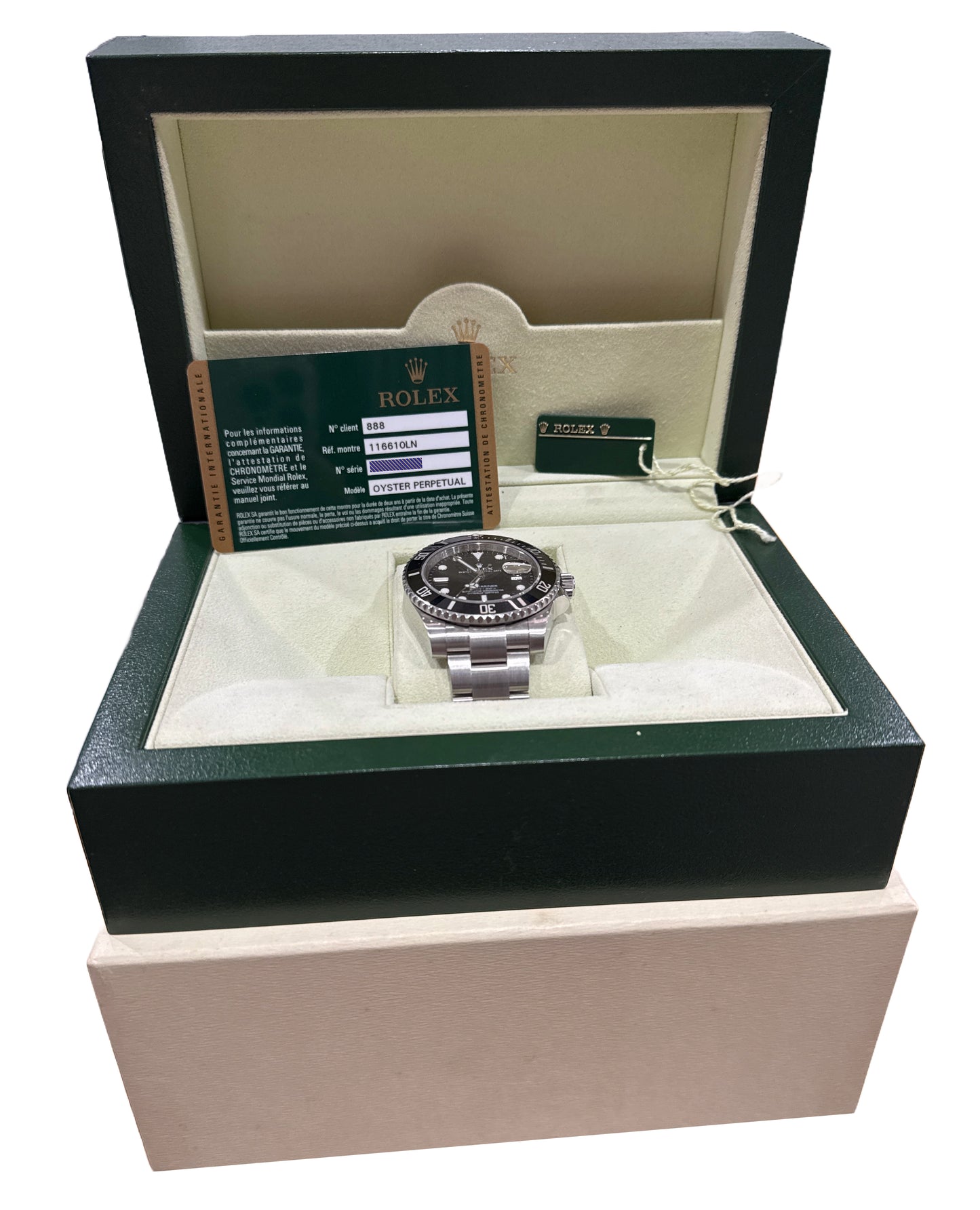 MINT PAPERS Rolex Submariner Date Steel Steel BLACK Ceramic 40mm 116610 LN BOX