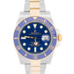 Rolex Submariner Date 18K Yellow Gold Steel BLUE Ceramic 40mm 116613 LB BOX
