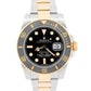 2013 PAPERS Rolex Submariner BLACK 40mm Ceramic 18K Gold Steel 116613 LN BOX
