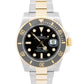 Rolex Submariner Date 18K Yellow Gold Steel BLACK Ceramic 40mm 116613 LN Watch