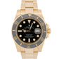 PAPERS Rolex Submariner Date BLACK 18K Yellow Gold Ceramic 40mm 116618 LN BOX