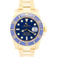 Rolex Submariner Date 40mm BLUE Ceramic 18K Yellow Gold Oyster Watch 116618 LB