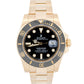 PAPERS Rolex Submariner Date 40mm BLACK Ceramic 18K Yellow Gold 116618 LN BOX