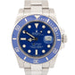 OCT 2025 RSC PAPERS Rolex Submariner Date SMURF Blue 18K Gold 40mm 116619 LB BOX