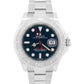 PAPERS Rolex Yacht-Master BLUE Platinum 40mm Stainless Steel Watch 116622 BOX