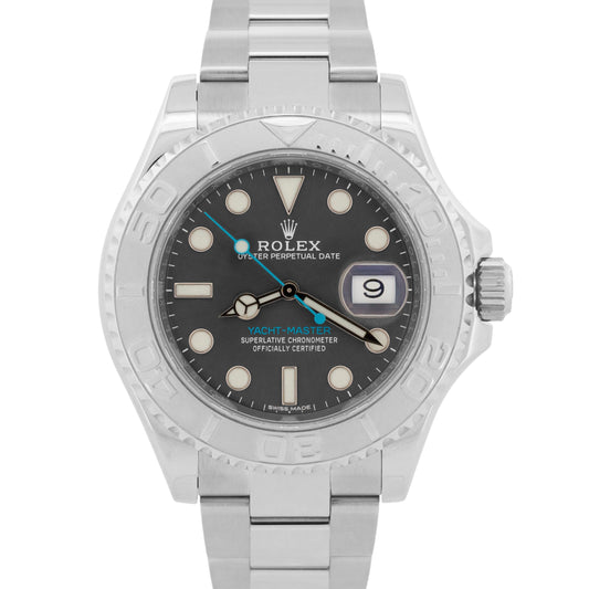 Rolex Yacht-Master Platinum RHODIUM 40mm Stainless Steel Oyster Watch 116622