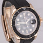 MINT PAPERS Rolex Yacht-Master 18K ROSE GOLD Oysterflex 40mm Watch 116655 BOX