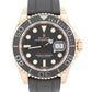 NEW STICKERED 2018 PAPERS Rolex Yacht-Master 18K Oysterflex NOS 40mm 116655 BOX