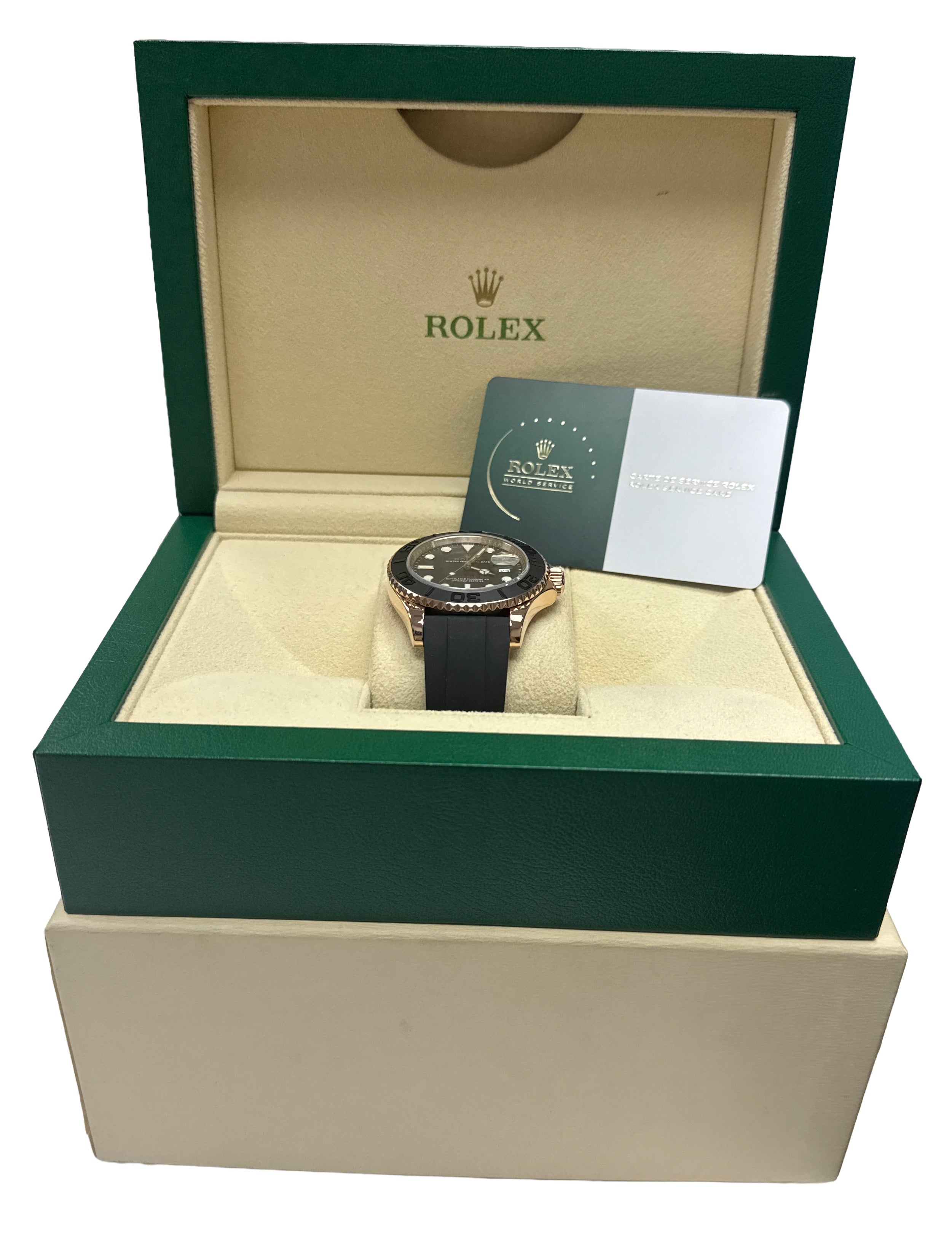 2026 RSC Rolex Yacht-Master BLACK 18K Rose Gold Oysterflex 40mm