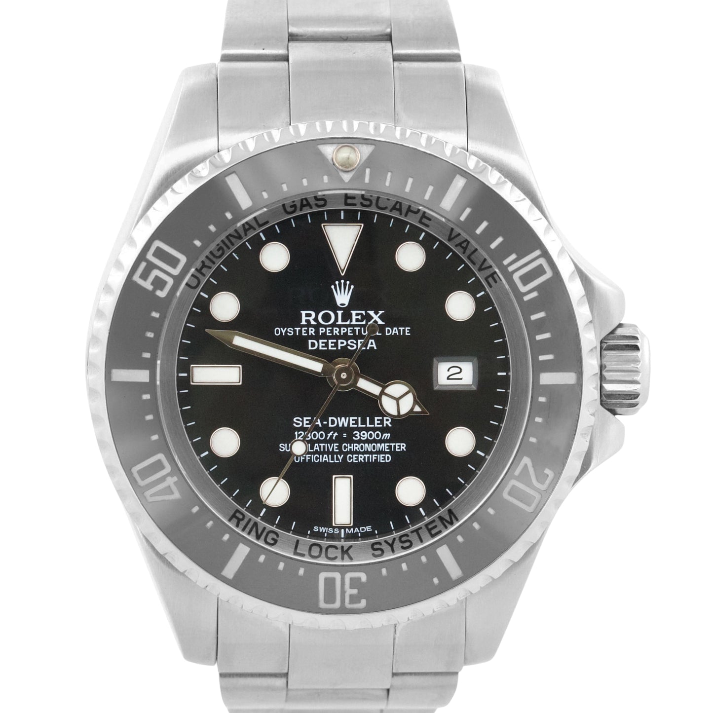 PAPERS Rolex Sea-Dweller Deepsea 116660 BLACK 44mm Ceramic Steel Dive Watch BOX