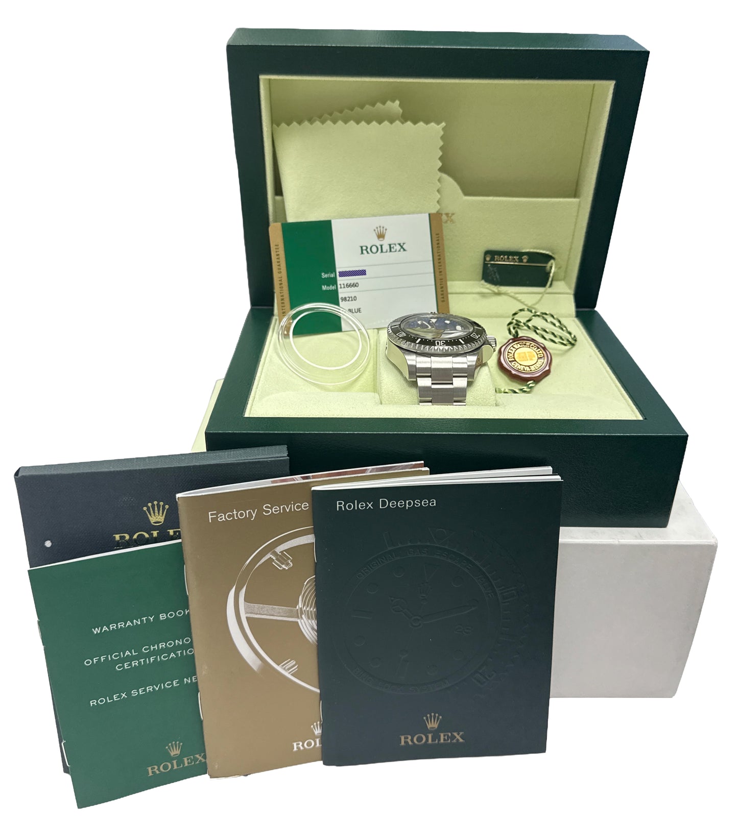 NOS STICKERED PAPERS Rolex Sea-Dweller Deepsea 44mm CAMERON Steel 116660 BOX