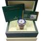 Rolex Yacht-Master II 116681 White Blue Steel 18K Rose Gold 44mm Box Papers