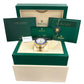 2021 PAPERS Rolex Yacht-Master II BLUE 18K Yellow Gold 44mm 116688 Watch BOX