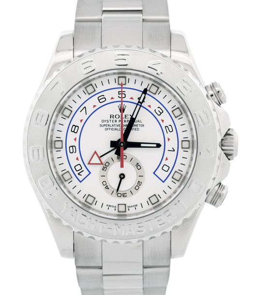 MINT PAPERS Rolex Yacht-Master II 116689 18K WHITE GOLD 44mm Regatta Watch BOX