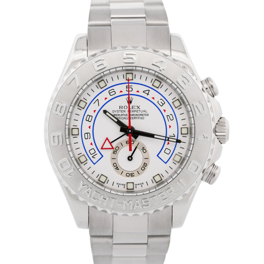 Rolex Yacht-Master II 18K White Gold Platinum Oyster Platinum 116689 44mm BOX