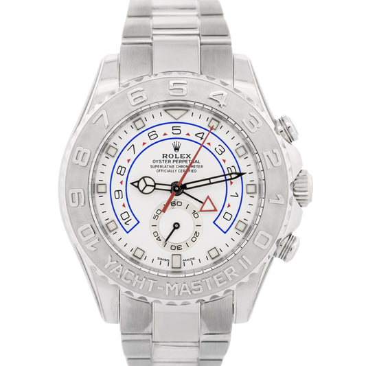 2023 Rolex Yacht-Master II 116689 18K White Gold NEW HANDS Platinum 44mm BOX