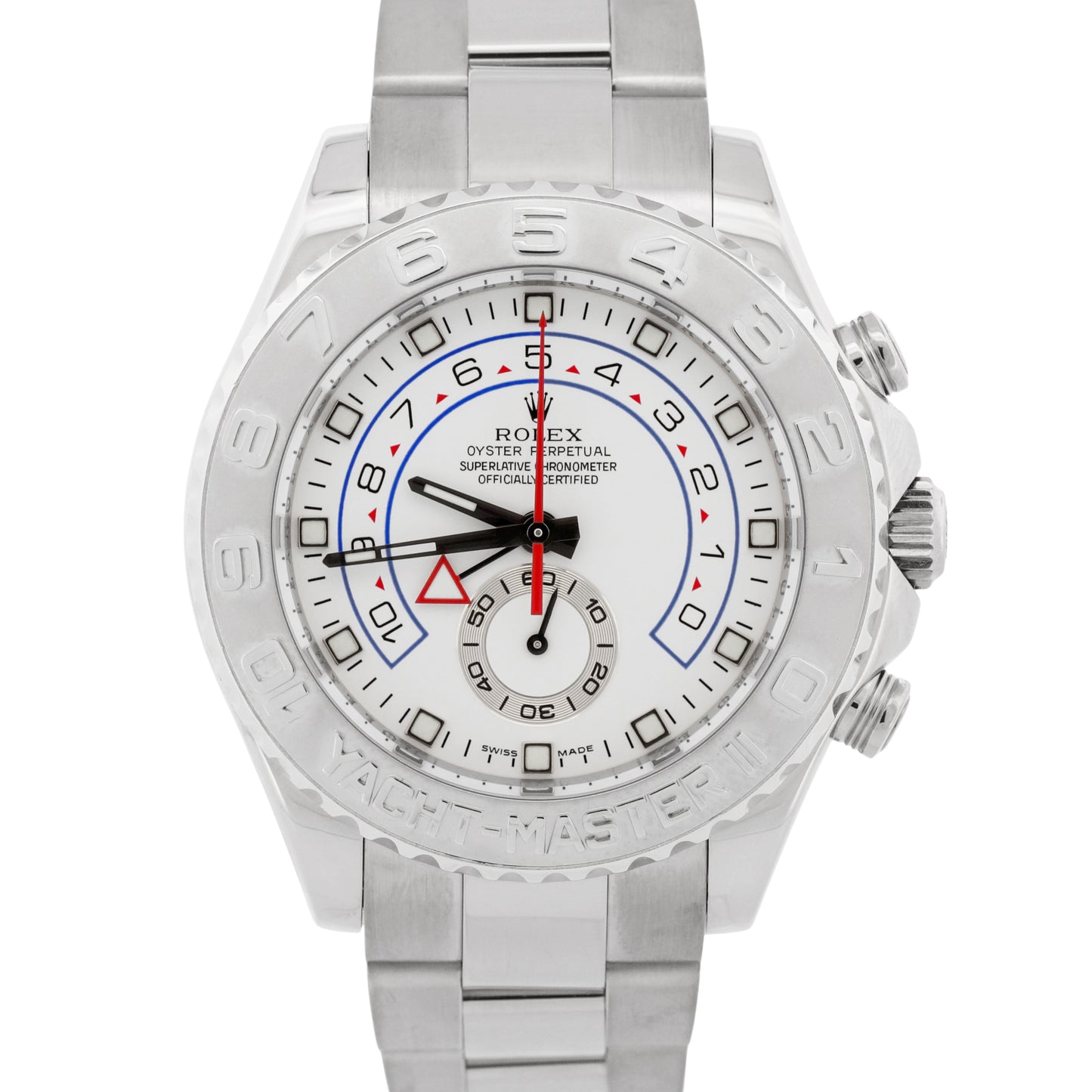 Rolex Yacht-Master II 116689 18K White Gold Platinum Oyster Ceramic Blue 44mm