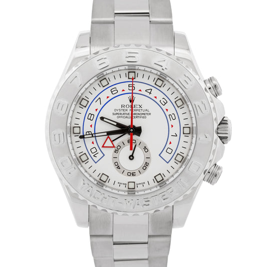 Rolex Yacht-Master II 116689 18K White Gold Platinum Oyster Ceramic Blue 44mm