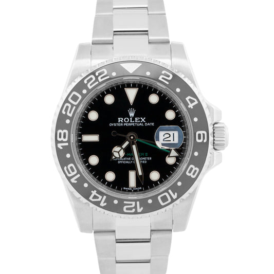 2017 Rolex GMT-Master II 116710 LN Black Stainless Steel Ceramic 40mm Box Papers